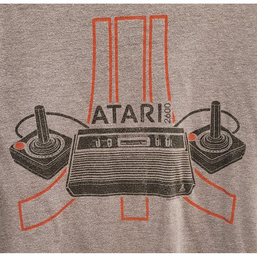 Mens  Old Navy Size Medium Gray T-shirt Atari 2600 Logo. Short Sleeves